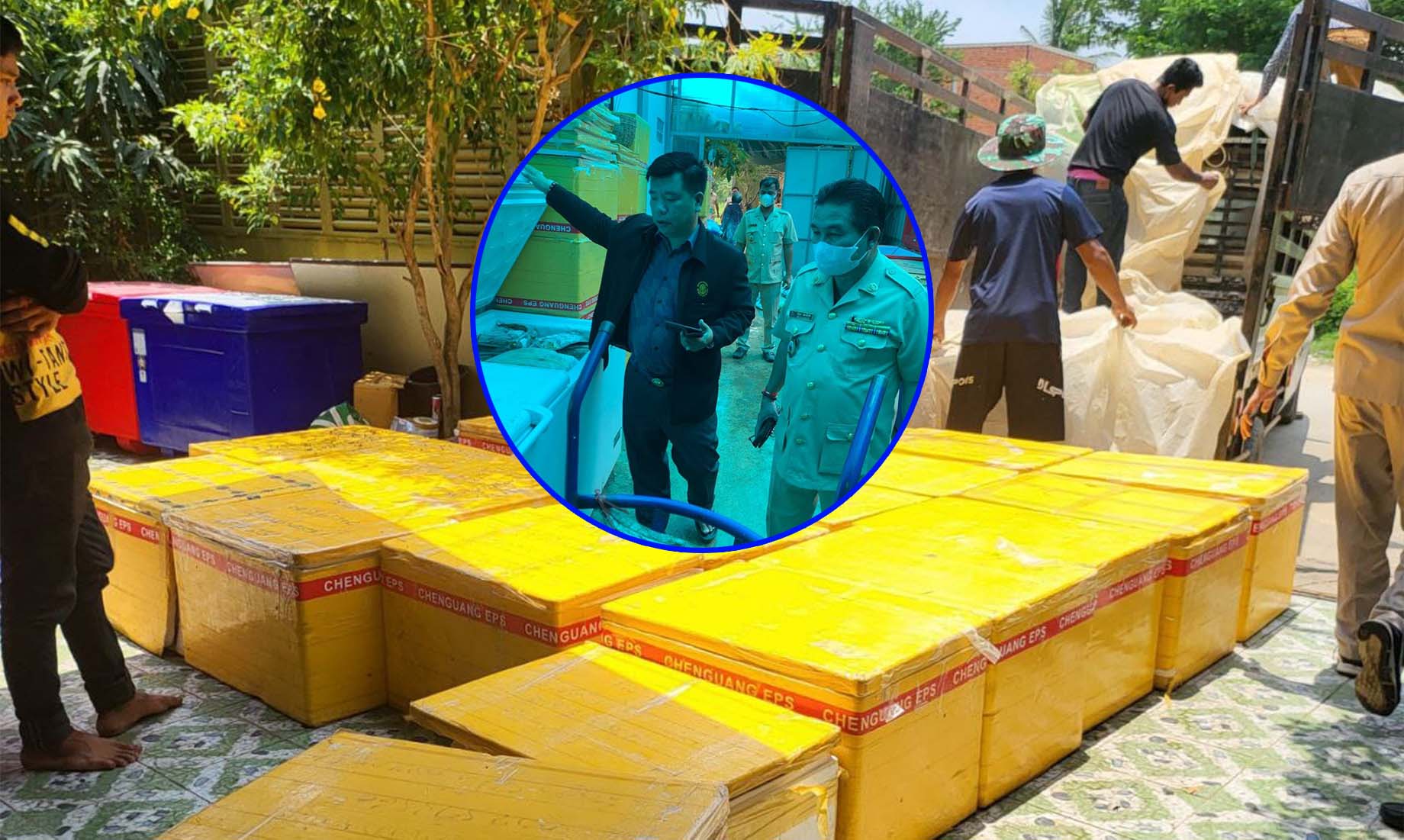 រកឃើញសាច់សត្វមាន់ និងប្រហិតចម្រុះជាង ៣តោន នាំចូលពីថៃដោយខុសច្បាប់